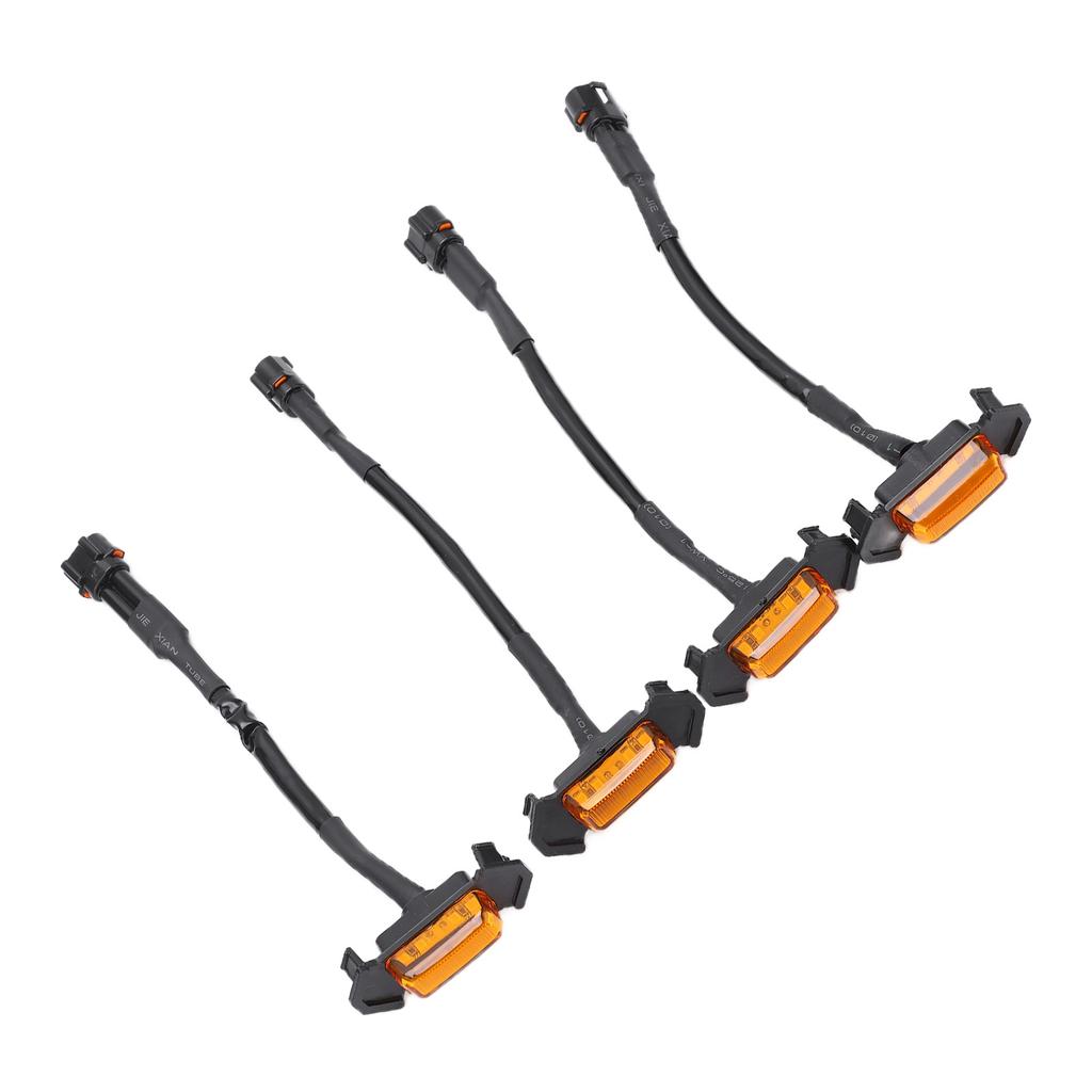 4pcs LED Front Grille Light Amber Lens IP67 Waterproof Replacement for Tacoma TRD Pro 2016‑2020