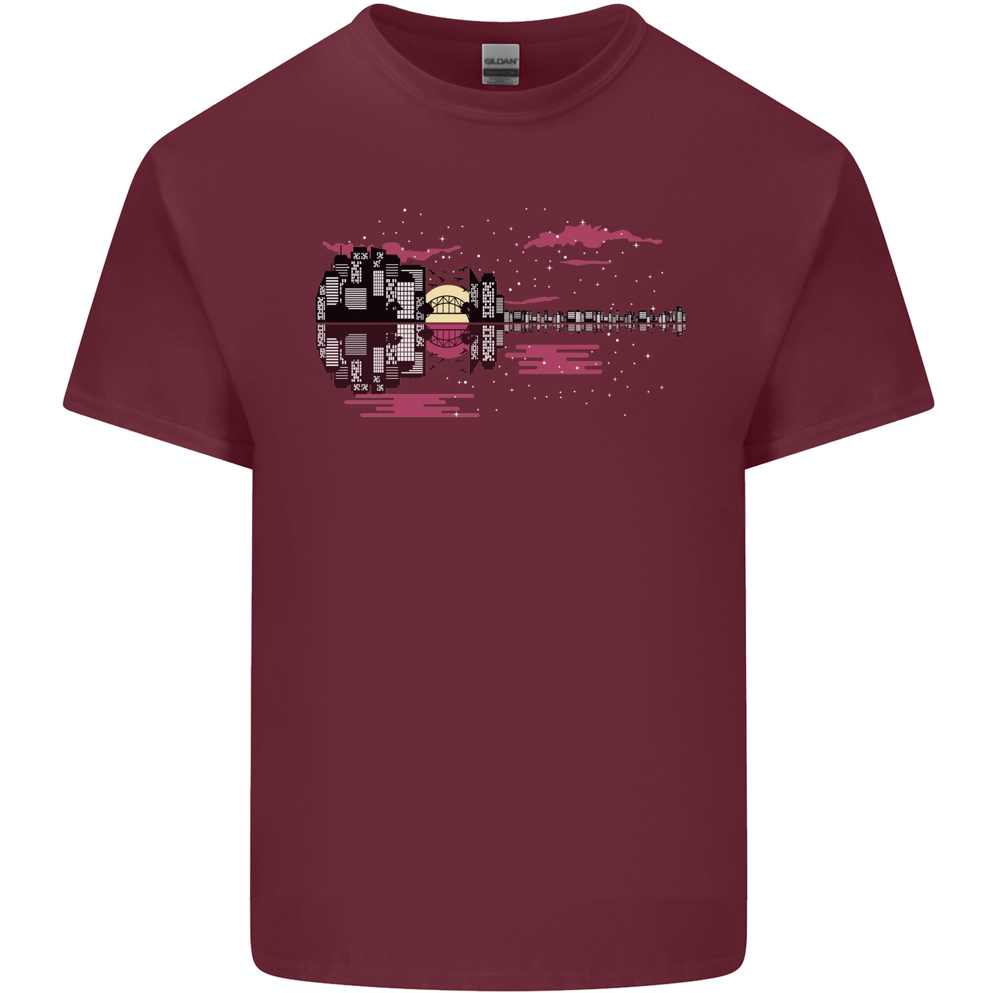 Guitar City Guitarist Bass Acoustic Bass Unisexs Light Cotton TShirt S