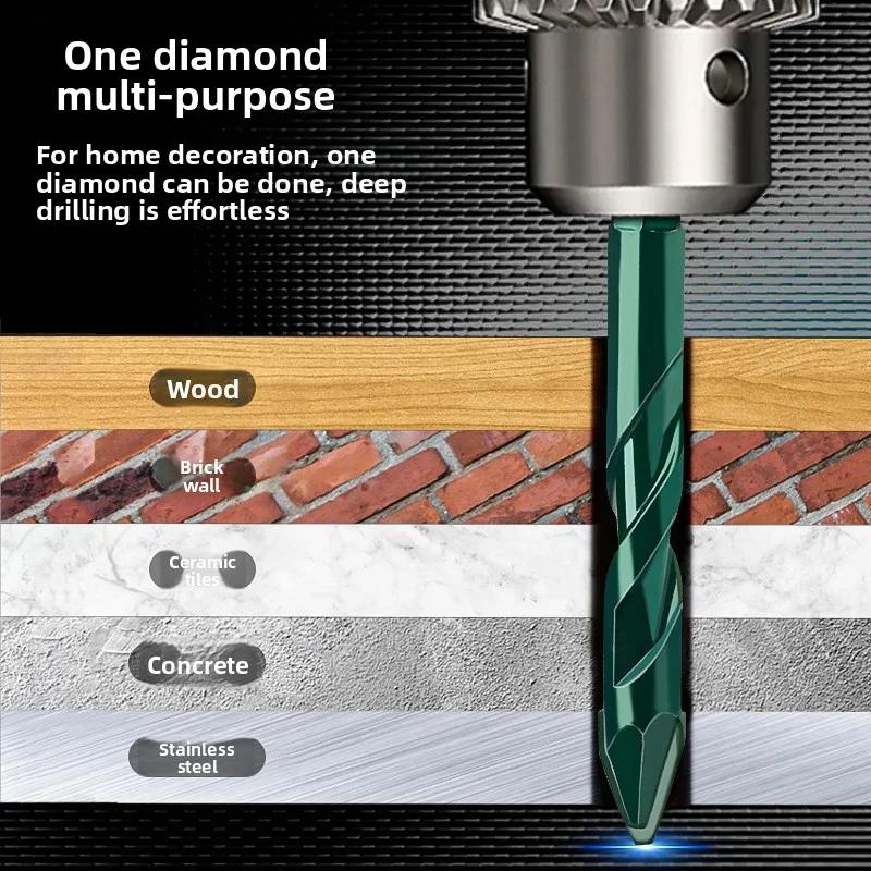 High-Hardness Skew Head Professional Eccentric Drill Bits for Tiles/ Glass/Metal/Wood Drilling Tools 6-12mm Drill Bits Set