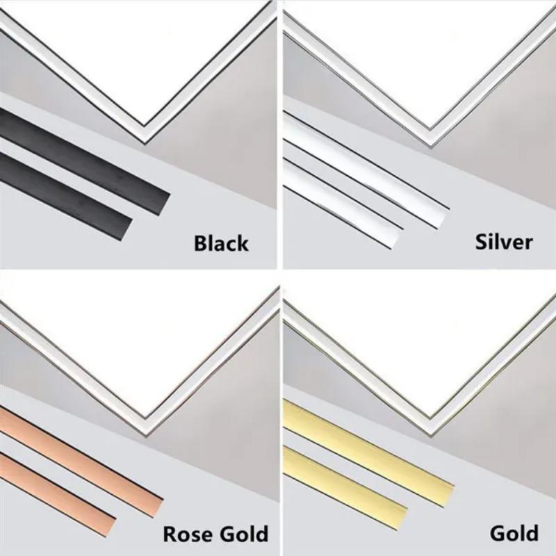 

5M Self-adhesive Ceramic Tile Seam Decor Stickers Waterproof Background Wall Frame Decoration Line 1.1cm чёрный