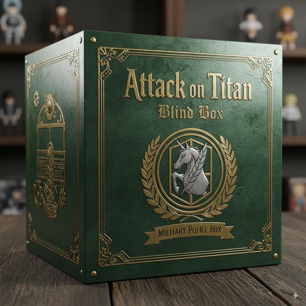 Attack on Titan Mystery Case Shingeki no Kyojin Animation Figures Kit Eren Mikasa Levi Action Figure Collector-Worthy Tabletop Decor Present