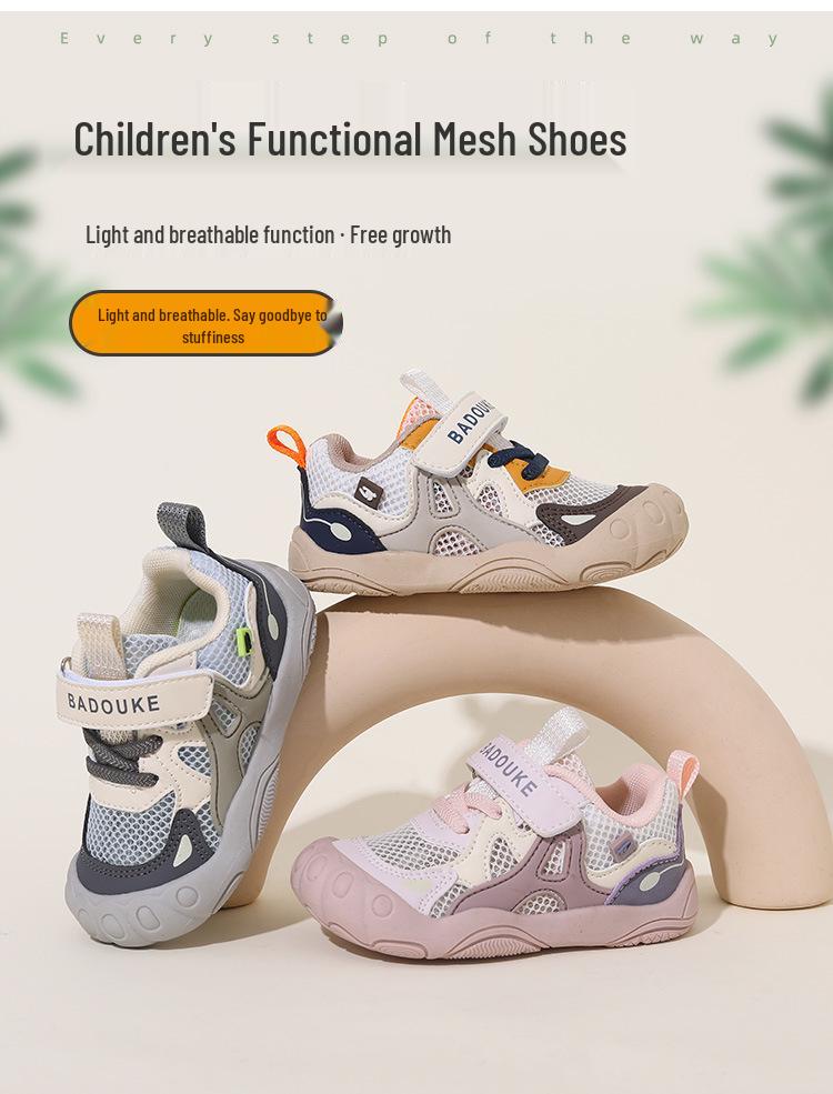Unisex Toddler Mesh Sports Shoes: Breathable Outdoor Sneakers for Ages 1-7