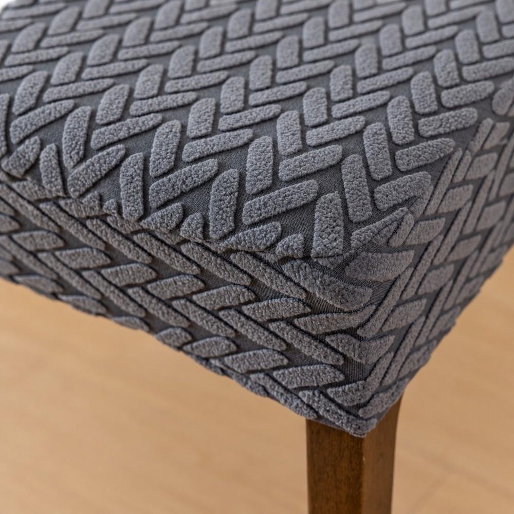 Anti-Slip Buckle Dining Chair Cover Stretch Stretch Chair Cushion Cover  Home Decor