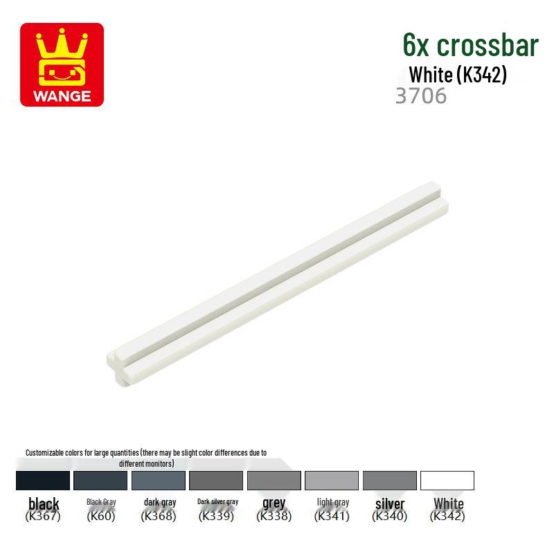 Wange DIY Small Particle Compatible Building Blocks 3706 - Cross Rod Science Education Toy Accessories 0.1kg (approx. 113 pcs)