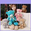 Adorable Colorful Teddy Bear Plush Toy Soft Stuffed Animal With Premium Pp Cotton Filling