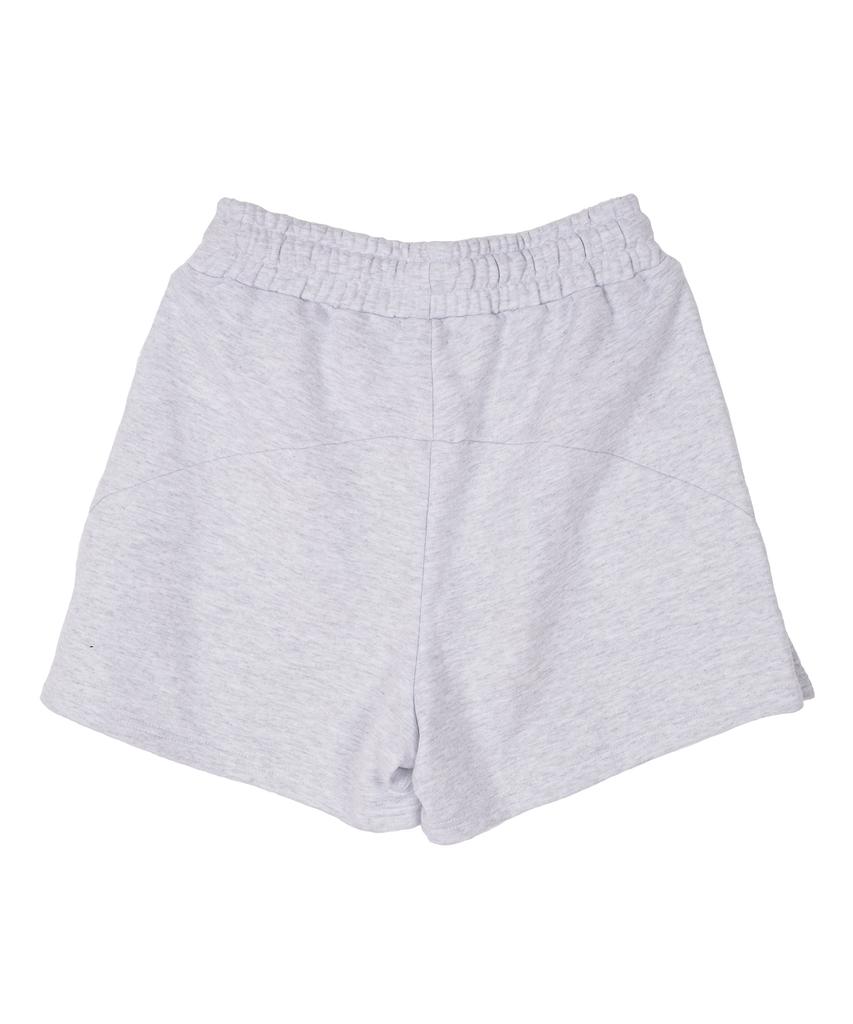 HARDCORE HAPPINESS Moonlight Elastic Waist Shorts_Melange Gray