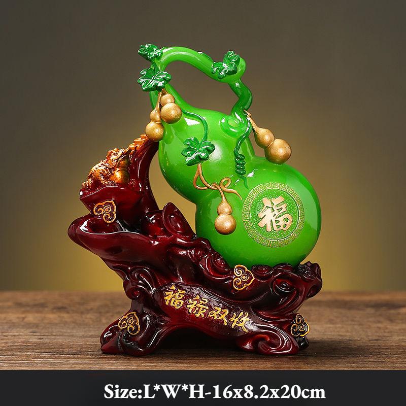 

Фэн-шуй тыква удачи Crsfts украшения для гостиной талисман тыква золотая жаба тумба под телевизор домашний декор зелёный