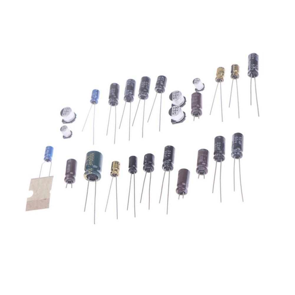 25pcs Capacitor Repair Tool Set For GameGear GGs Motherboard Replacement Standard Size Metal Components