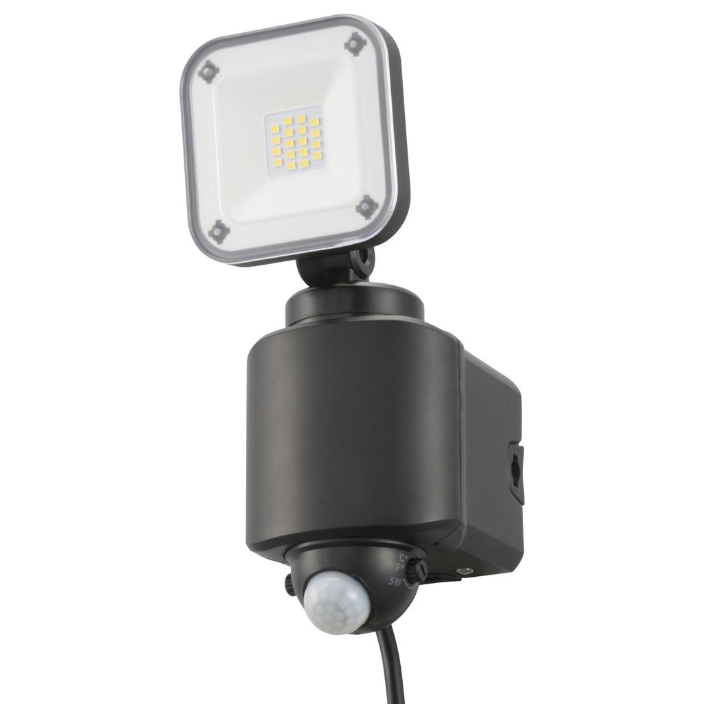 OHM Electric Monban Sensor Light, Motion Sensor, Outdoor, IPX4, Security, Single-Light, Outlet Type, 1600 Lumens, LS-A160W1, 07-8808