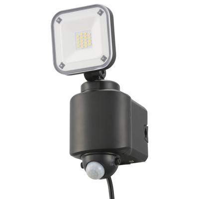OHM Electric Monban Motion Sensor Light, Outdoor, IPX4, Security, Single Light, Plug-in Type, 1600 Lumens, LS-A160W1 07-8808 OHM