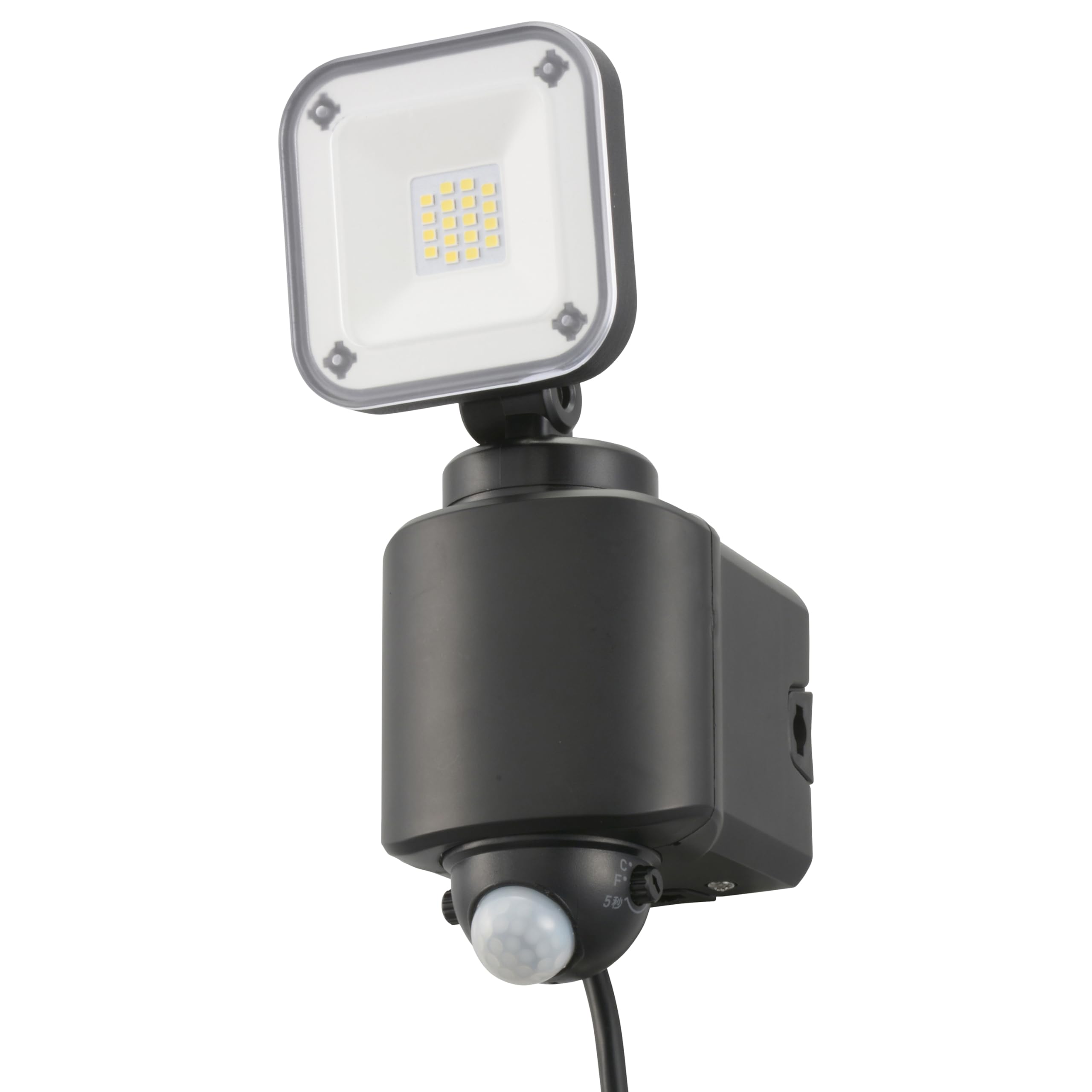 

OHM Electric monban Sensor Light, Motion Sensor, Outdoor, IPX4, Security, Single-Light, Outlet Type, 1600 Lumens, LS-A160W1, 07-8808