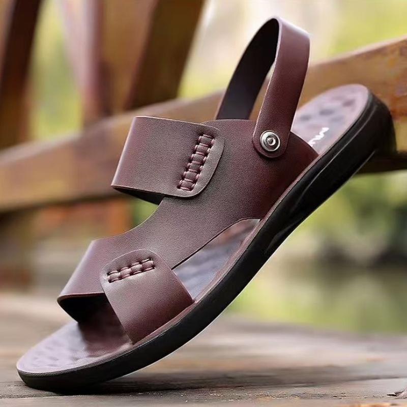 Men's Sandals 2025 New Beach Shoes Non Slip Soft Sole Man Platform Shoes Summer Slippers for Men Wear Resistant Sandalias Hombre