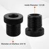 2PCS Car Accessories Adapters With Washers,Durable Steel 1/2X28 To 3/4X16 Adapter For Replace Broken Fittings,Essential Automotive Accessories For