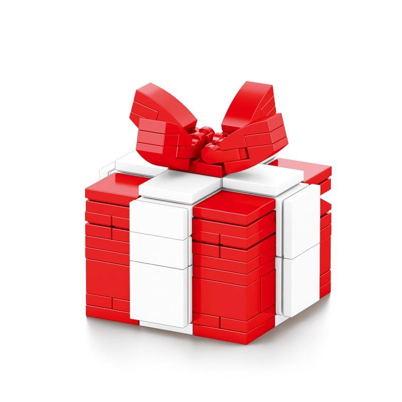 Geschenkbox für Weihnachten Geschenkbox zum Geburtstag Geschenkbox zum Valentinstag Selbstverriegelnde Bausteine Spielzeug