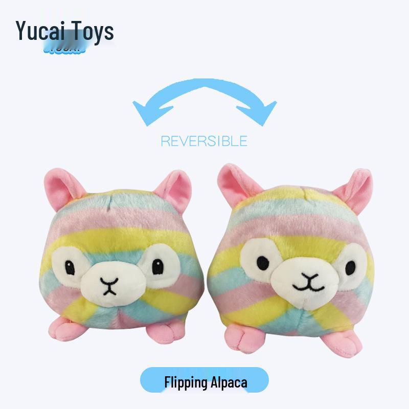 

Плюшевая игрушка-перевертыш из альпаки в виде змеи 11x13x10 cm