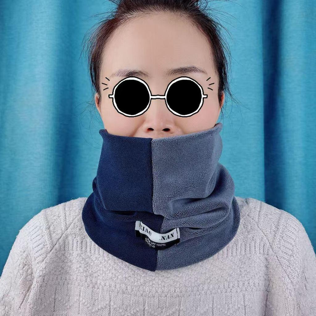 Męski polarowy komin rowerowy w stylu koreańskim - Wiatroodporny i ciepły na jesień/zimę