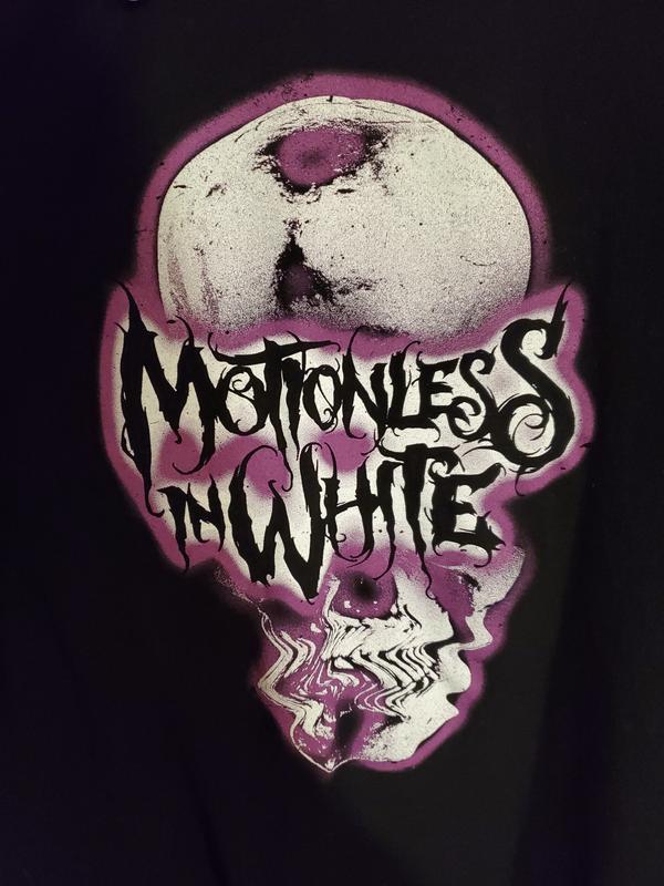 Motionless In White Искаженный Череп Футболка Мужская Черная Размер S - 5XL CB340 Унисекс Футболка XL