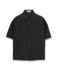 CONNECT KINLOCH Pleated Short Sleeve Shirt (Charcoal)