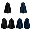 Halloween Cloak Cosplay Costume With Faux Suede Fabric And Hood For Themed Events