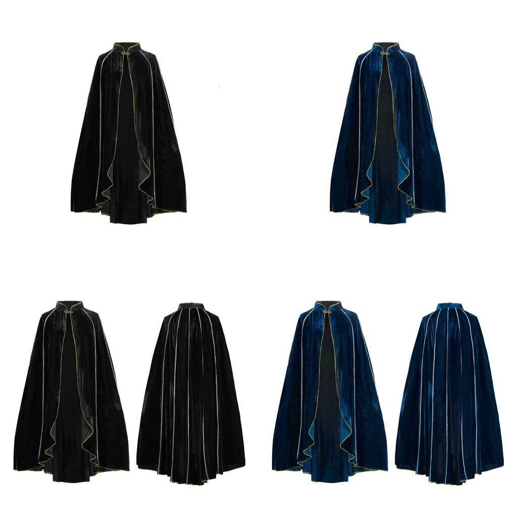 Halloween Cloak Cosplay Costume With Faux Suede Fabric And Hood For Themed Events