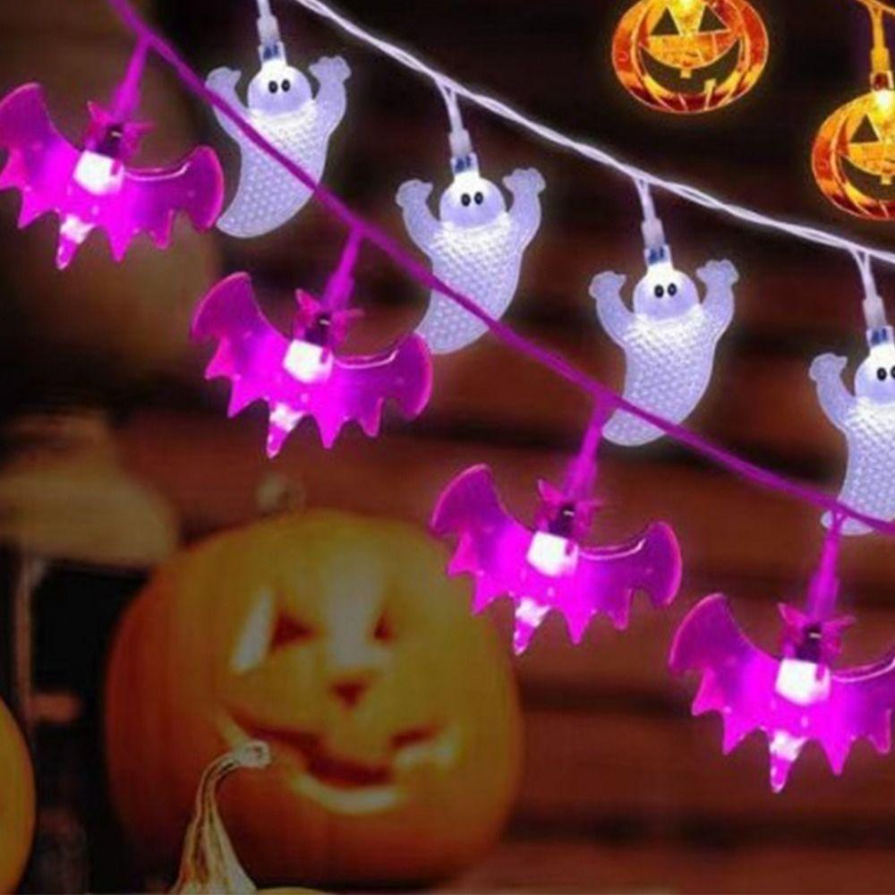 10 Light Strings Halloween Led Light String Horror Theme Skull Head Lamp  Halloween Day