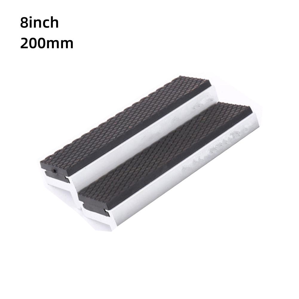 3/4/5/6/8inch Bench Vise Pad Magnetic Vice Jaws Protective Cover Multipurpose Aluminum Bench Vise Clamp Anti-Slip Mat