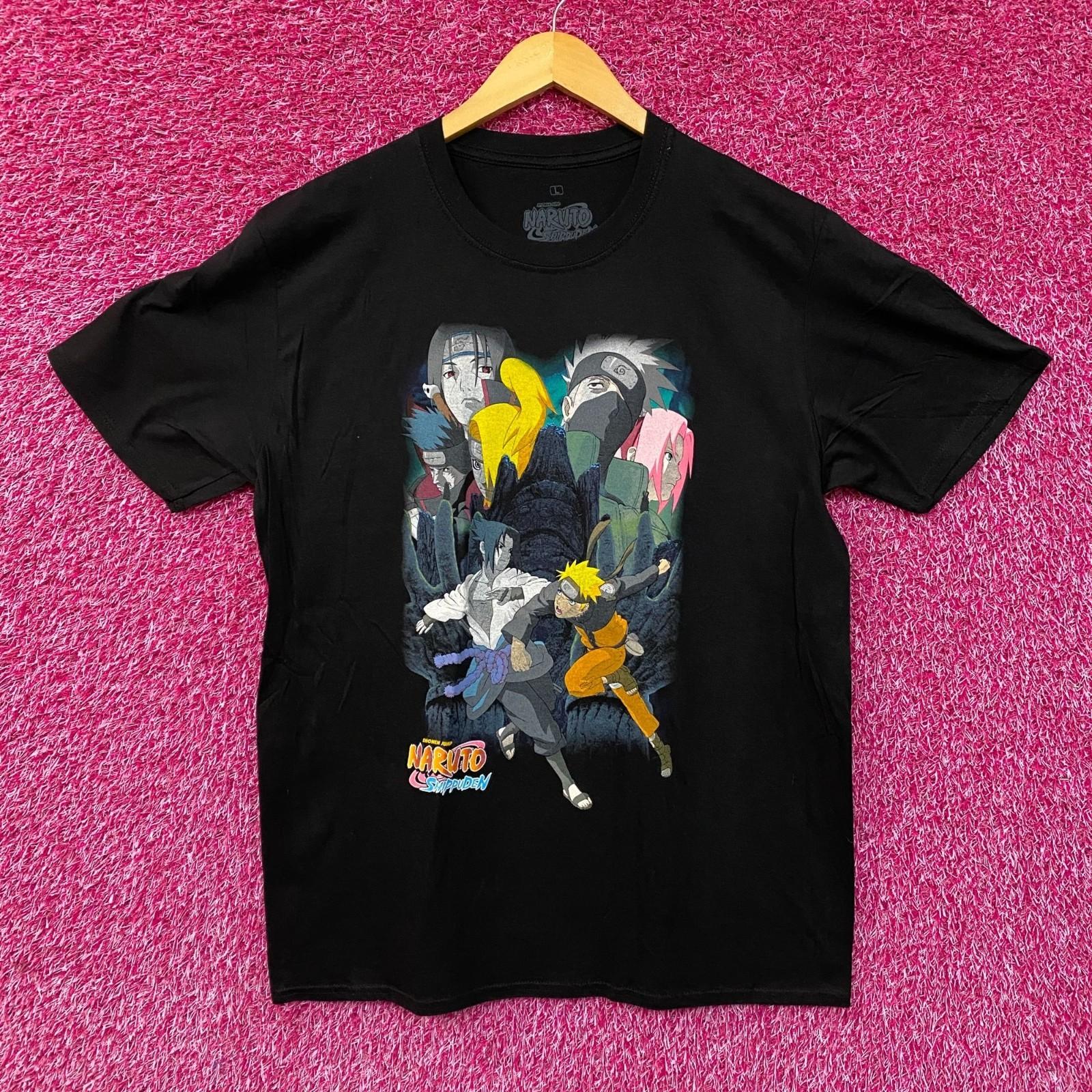 Naruto Shippuden Team 7 vs Akatsuki Anime T-Shirt Large XXL