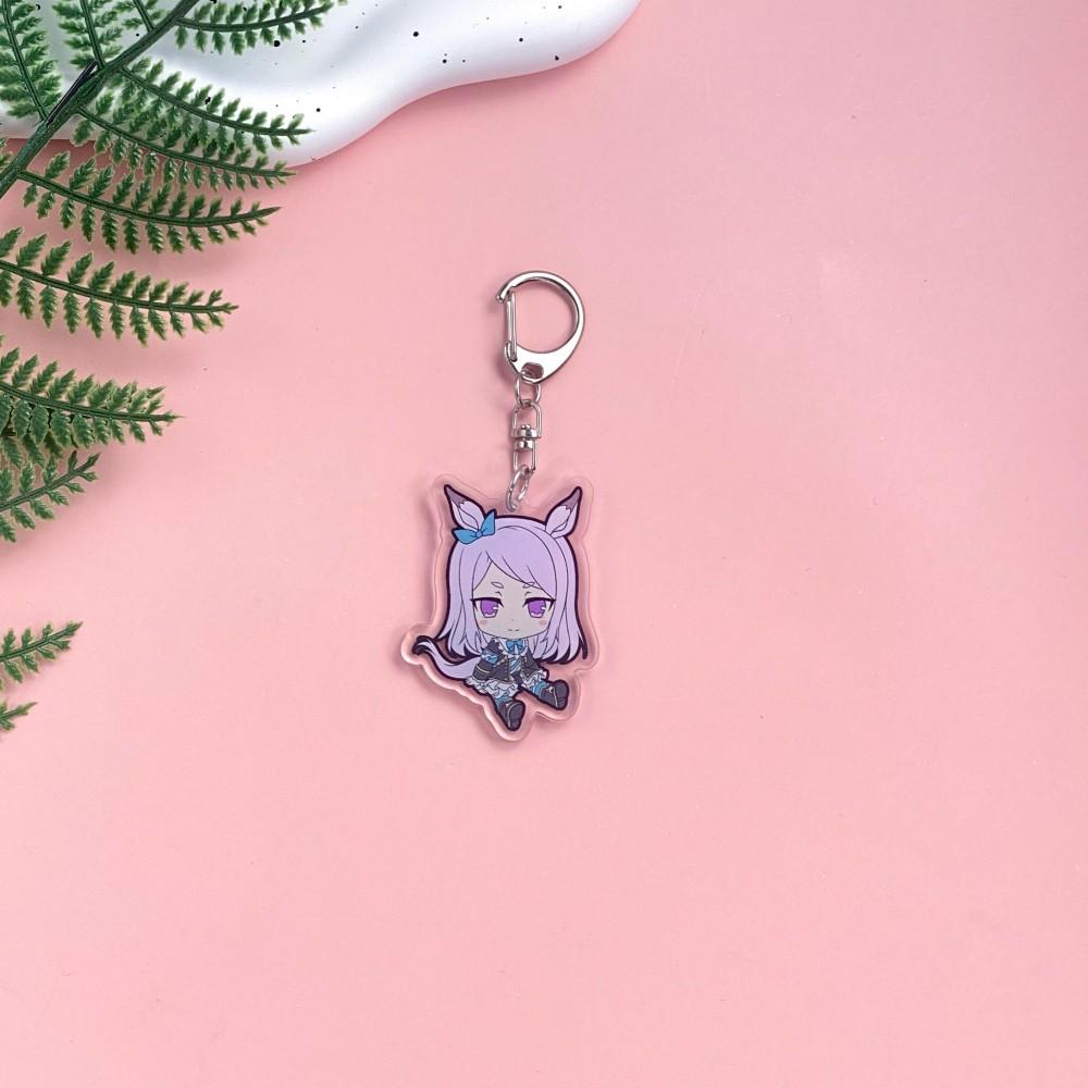 1/15 Stück Anime Figuren Pretty Derby Acryl Schlüsselanhänger Niedlicher Rucksack Anhänger Lustige Tasche Charms Zubehör Dekoration Feiertagsgeschenke