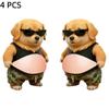 Cute Puppy 3D Belly Puffy Stickers DIY Soft Belly Squeezable Kitty Stickers Phone Case Decoration Children's Toy Birthday Gift