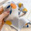 Long Skinny Hair Scarf For Women Fashion Fruit Print Kerchief Cute Headband Silk Satin Neck Scarfs 7*130cm Band Bag Scarves