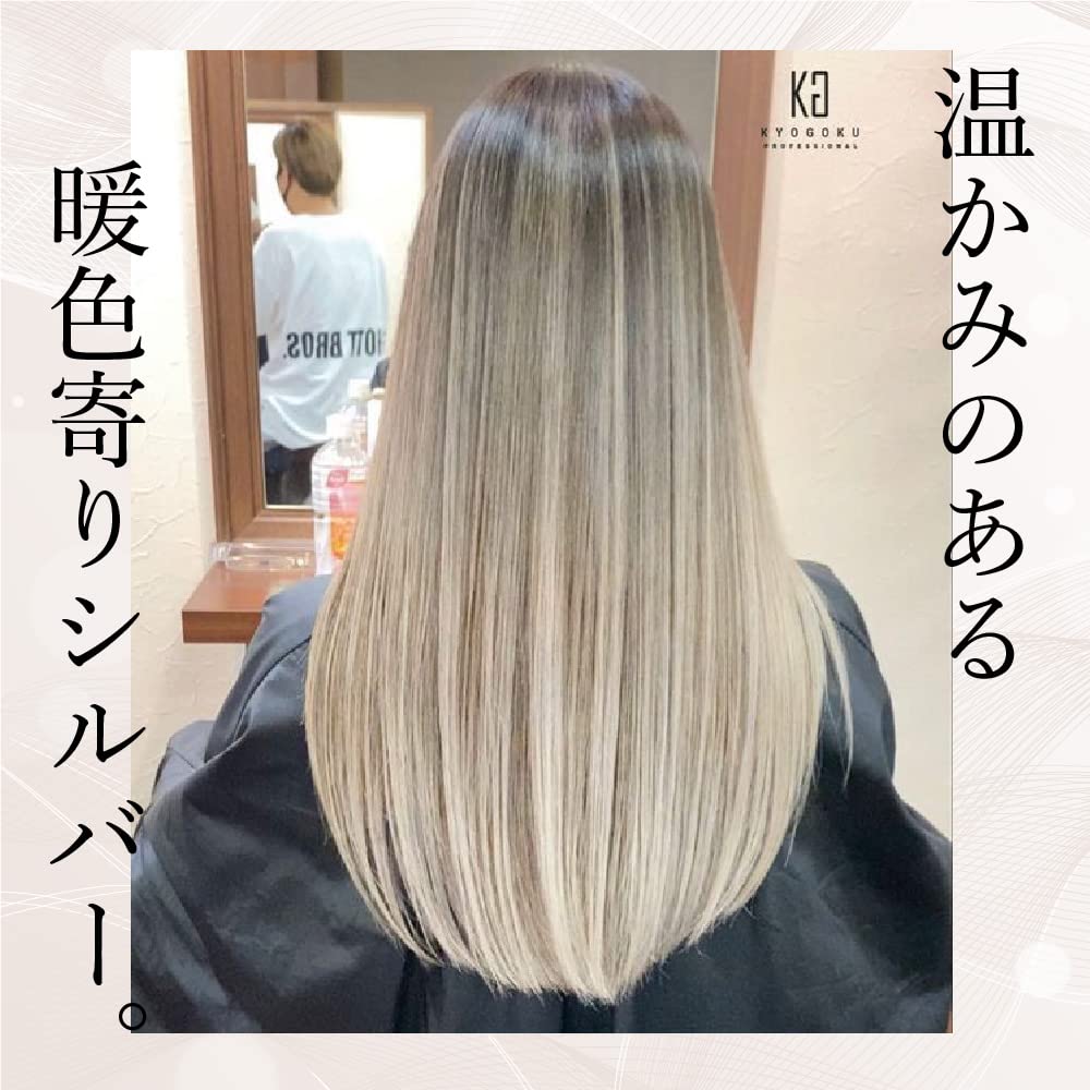 KYOGOKU IROME Hair 24 Gray Hair Salon Partial Dye 1-Pack Color, Colors, Dye, Quasi-drug, Hypoallergenic, Exclusive, Self-Color, (Silver)