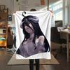 1PC OVERLORD Print Flannel Blanket, High quality All Seasons, Home Decor, Warmth and Comfort, Perfect for Christmas Gifts