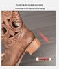 Botas Western Cowboy Bordadas de Couro Macio Femininas - Marrom Retrô Cano Médio Estilo Deserto de Verão (2025)