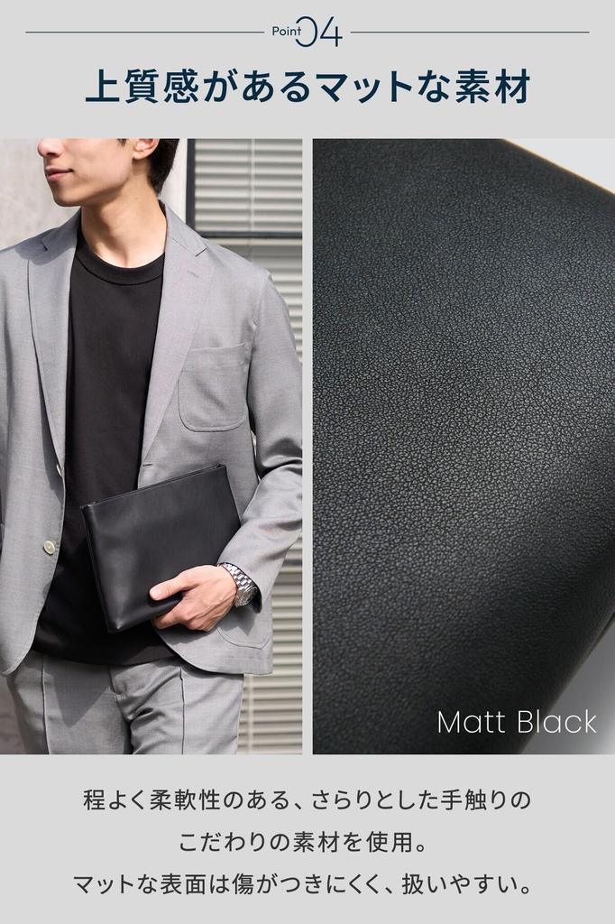 NEESE Clutch Bag for Men and Perfect for and Made of PU Leather Bag/Second Women, Weddings, Funerals, Parties, (Checkered Black)