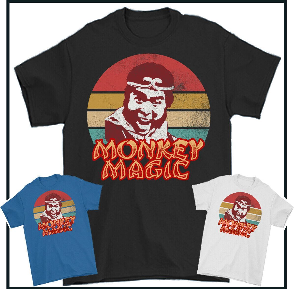 26 MONKEY MAGIC T-SHIRT Mens Chinese Fantasy TV Show Martial Arts 70 s 80 s MMA Unisex T-Shirt M