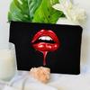 Mini Zipper Makeup Bag Women Sexy Red Lips Travel Toiletry Bags Gift Red Lips Lover Party Bags Designer Cosmetic Bag for Makeup
