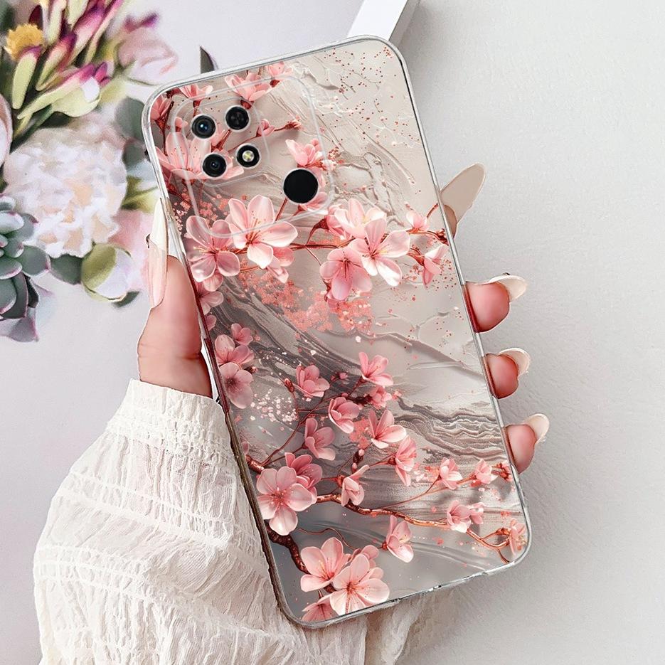 For Xiaomi Redmi 10C Case New Luxury Painted Cover Soft Silicone Slim Phone Case For Xiaomi Redmi 10C Redmi10C Back Cover Fundas
