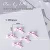 5 Pcs Bow Metal Silk Ribbon Spray Nail Art Charms - Cute French Bowknot Decorations
