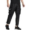 Adidas Solid Color Pocket Logo Print Straight-Leg Drawstring Sports Pants Men Bottoms Black HT0523