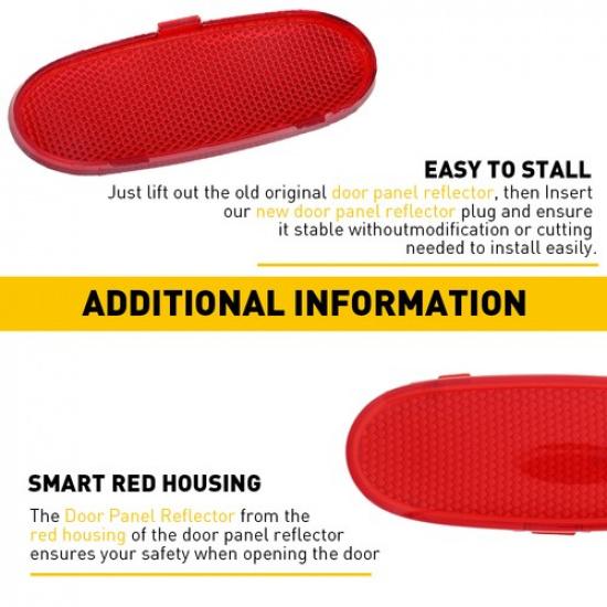 Red Door Light Panel Lens Reflector For 2003-2009 Dodge Ram 2500/3500 5179299AA