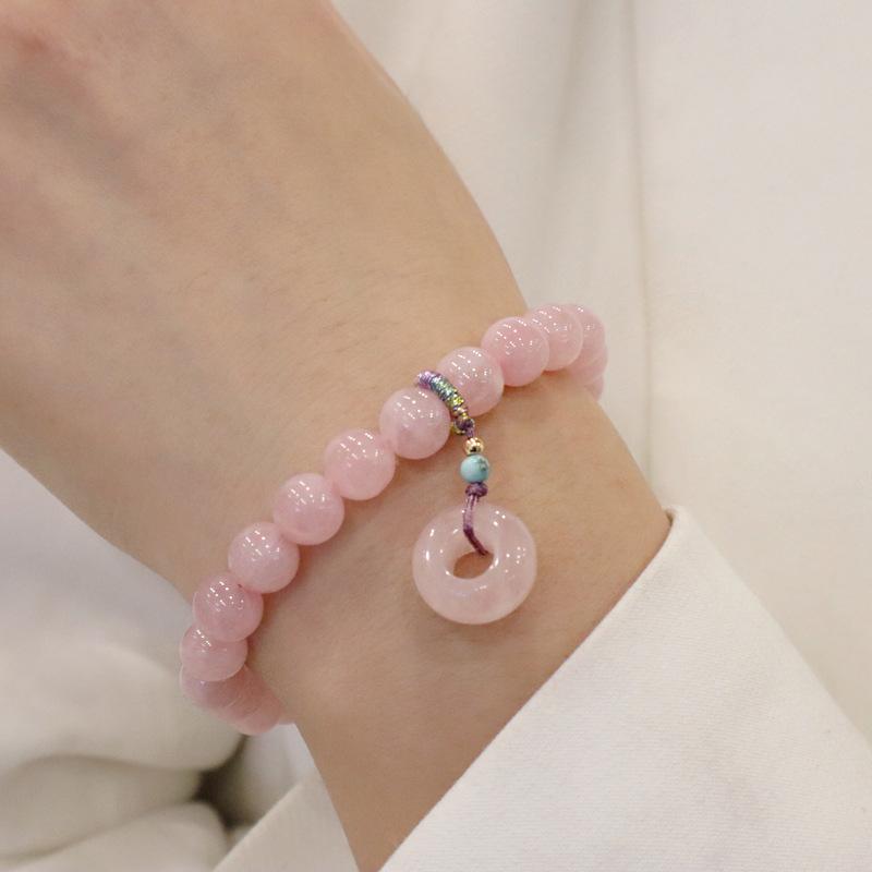 

Natural Pink Crystal Bracelet Women s Fashion Accessories Light Luxury Jewelry