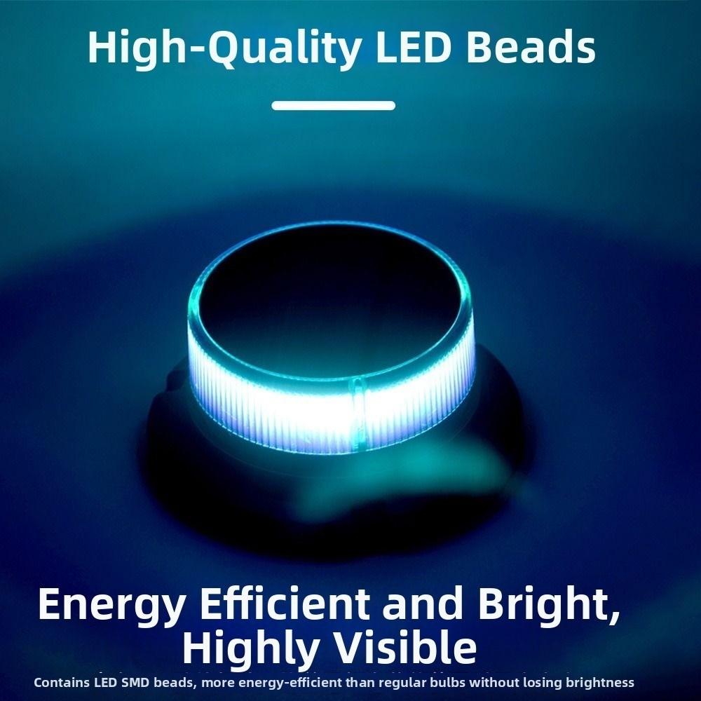 Magnetic Base Emergency LED Light Rotating Flashing Warning Strobe Light Truck Roof