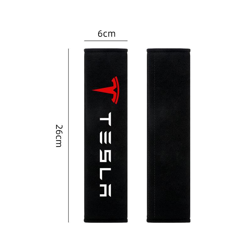 2Pcs Car Interior Accessories Auto Seat Belt Cover Shoulder Pads for Tesla Model Y Model 3 Model S Model X Roadster Car Styling