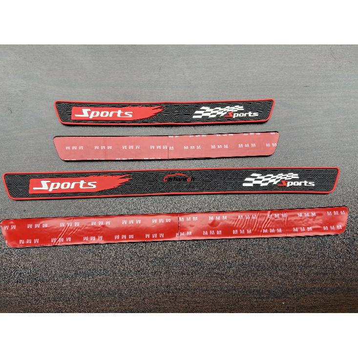Auto Accessories Rubber Door Sill Protection Strip Scuff Plate Guard Car Sticker