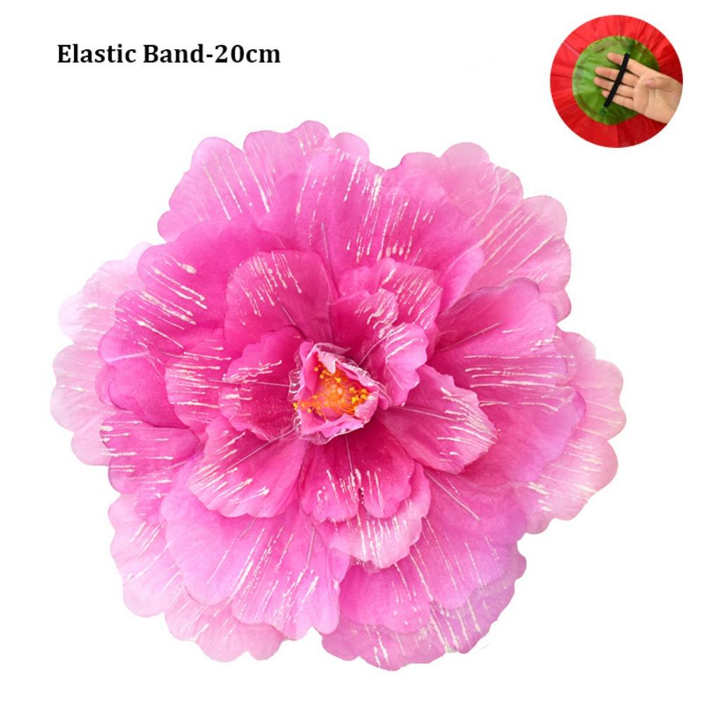 17/20/30/40/50cm Pfingstrosenblumen-Tanz-Requisiten Stoff Kreative Aufführung Kindergarten-Tanzaufführung Bunt