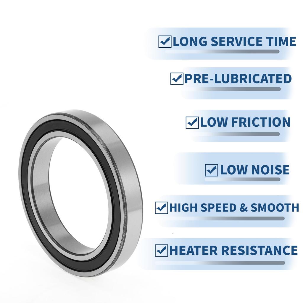 ACROPIX 6917VV Deep Groove Ball Bearing P5 85x120x18mm Lubricated Bearing Double Rubber Seal Black Silver Tone Scooter Skateboard Wheel