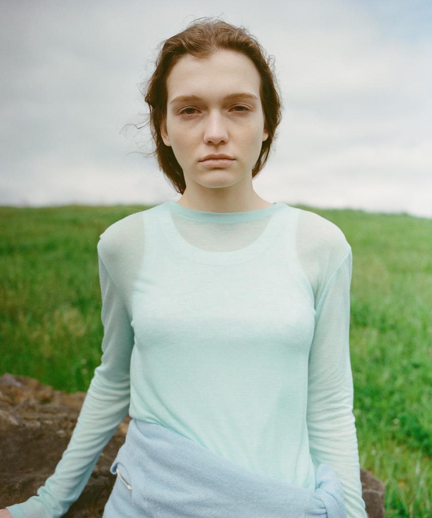 Leuba Layered Long Sleeve T-Shirt - Light Mint