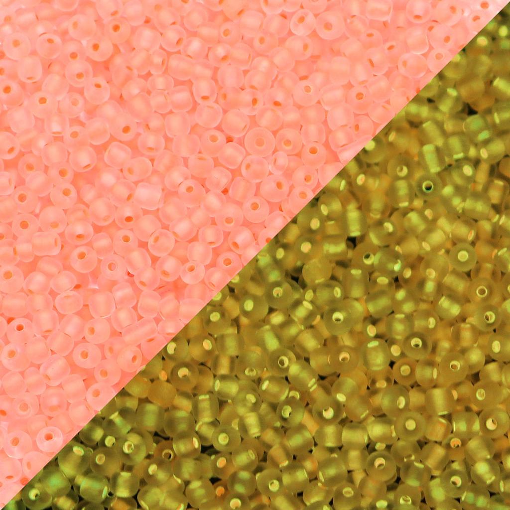 20g/Bag Matte Glass Seed Beads Colorful Luminous Beads Loose Beads For Jewelry Making DIY Earrings Necklace Bracelets Wholesale