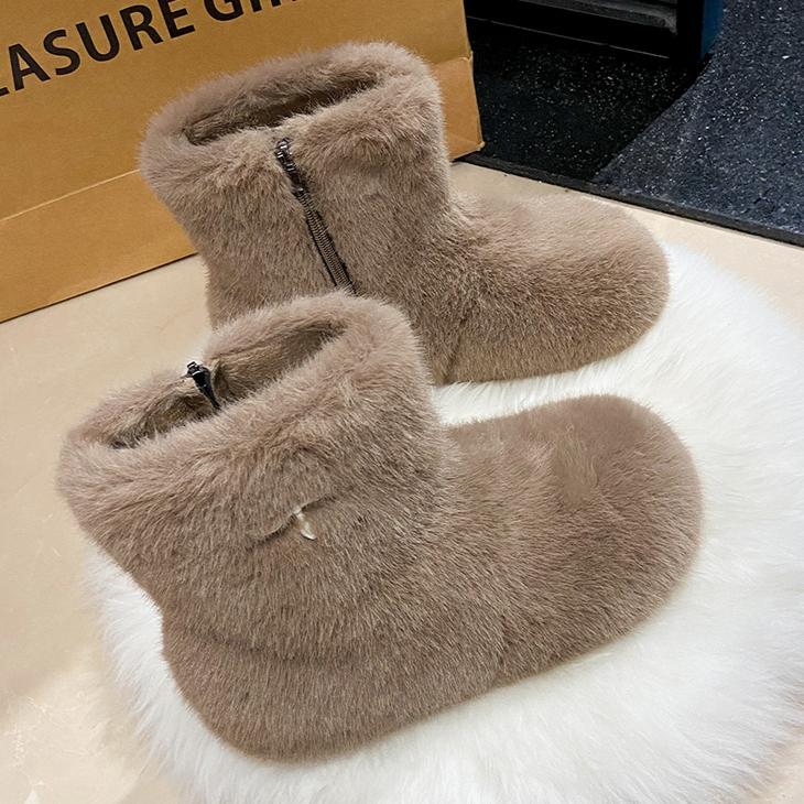 

Зимние меховые балетки, ботильоны, плюшевые теплые ботинки, мода 2025 года, дизайнерские новые удобные повседневные ботинки для ходьбы в готическом стиле, челси, женские ботинки 40 хаки