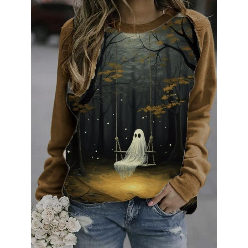 

Autumn Winter Fashion Women s Crew Neck Sweatshirt Floral Flamingo 3D Printed Long Sleeve Large Size Crew Neck Y2K Pullover